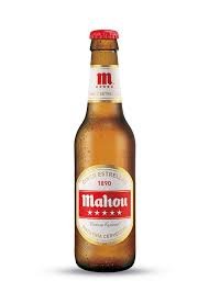 CERVEZA MAHOU 5 ESTRELLAS.BOTELLA CRISTAL 33 CL